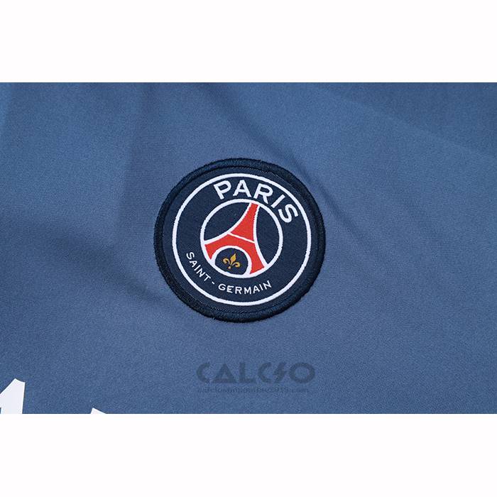 Tuta da Track Paris Saint-Germain Jordan Manica Corta 2025-2026 Grigio - Pantaloncini